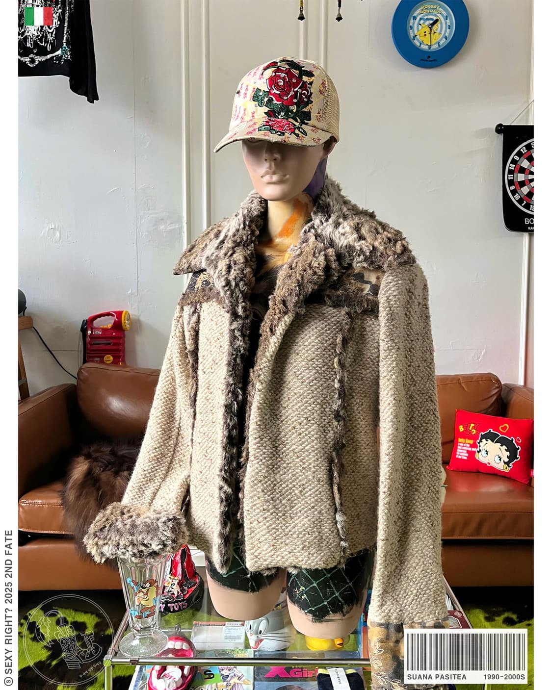 90-00s SUANA PASITEA Oriental Fur Jacket 상품이미지1