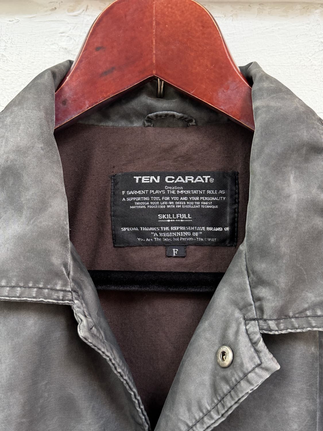 Ten Carat 텐카랏 피그먼트 다잉 코치자켓 F 상품이미지2