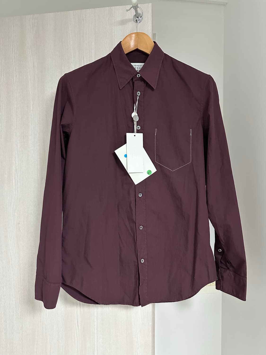 마르지엘라 셔츠 버건디 상품이미지1