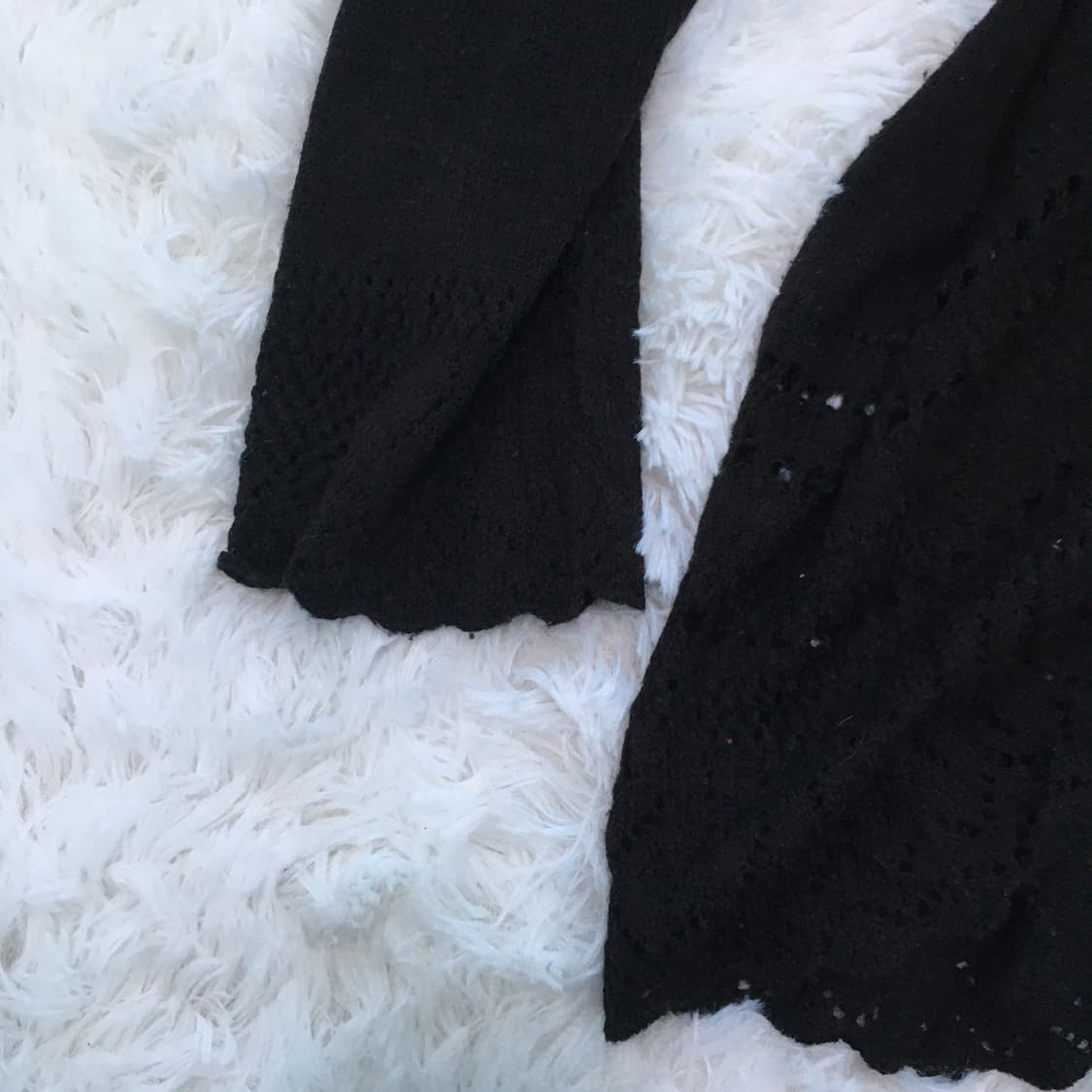 빈티지 레이스 블랙 니트 모리 772 y2k 스트릿 갸루 펑키 일본빈티 상품이미지6