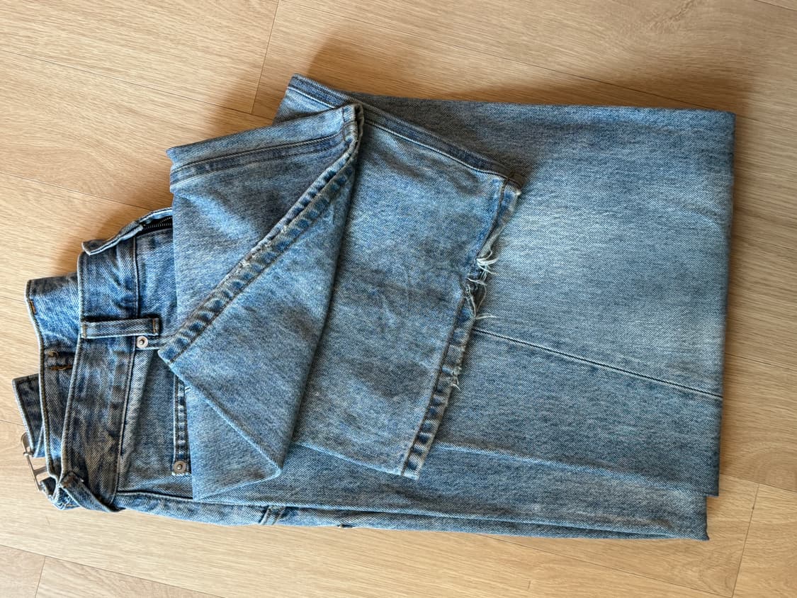 yiyae 워싱  데님 팬츠 M 상품이미지3