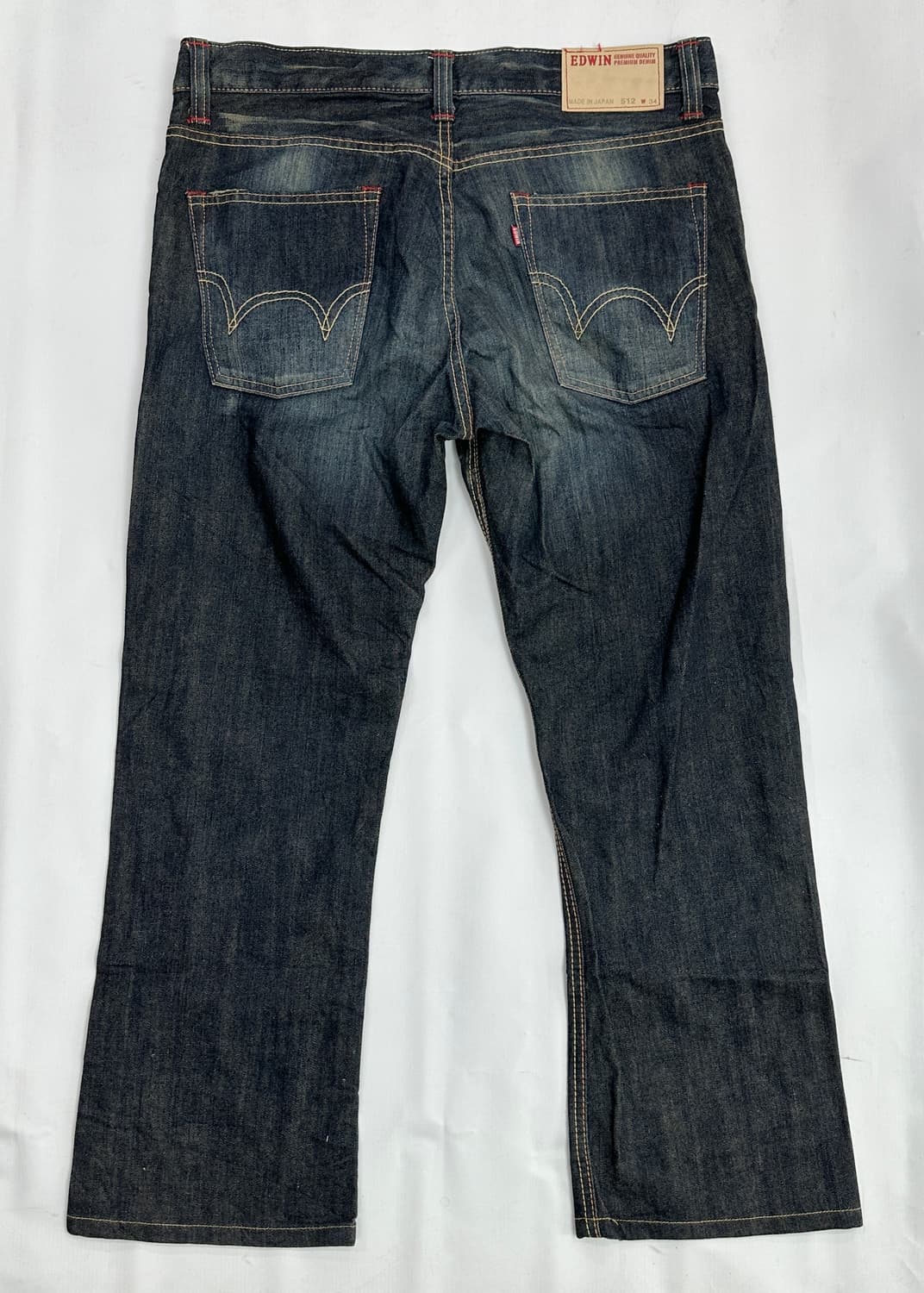 재팬 에드윈 워싱 빈티지 진청 보헤미안 펑크 와이드 데님 팬츠 상품이미지3