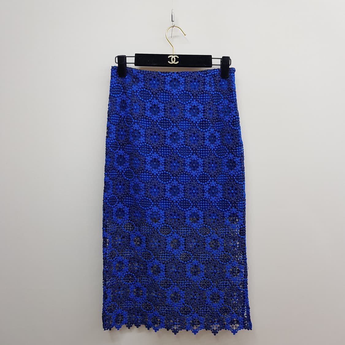 산드로 플로럴 레이스 반팔 블라우스 미디 스커트 셋업 1사이즈 상품이미지6