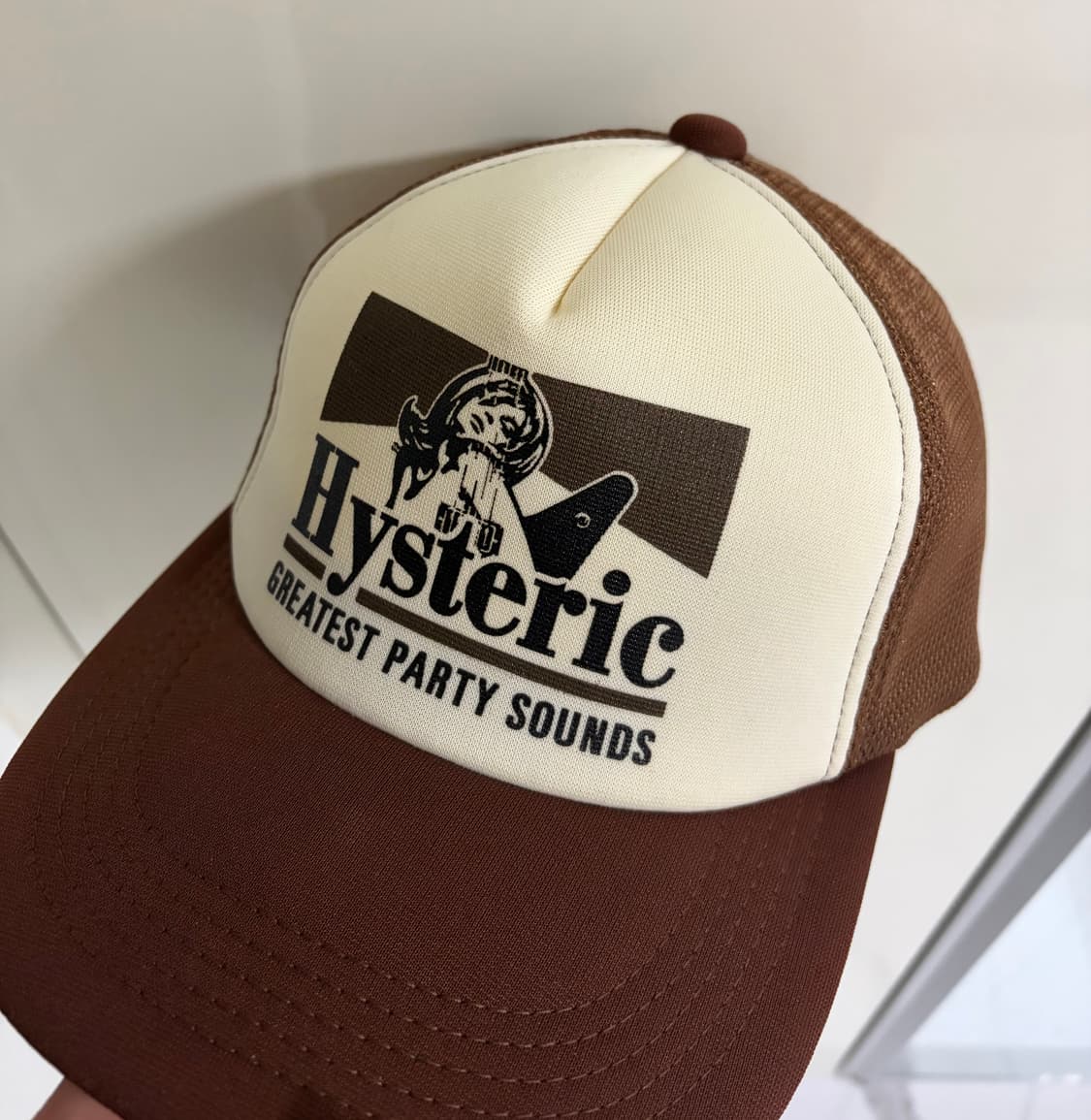 히스테릭 글래머 메쉬캡 브라운 상품이미지1