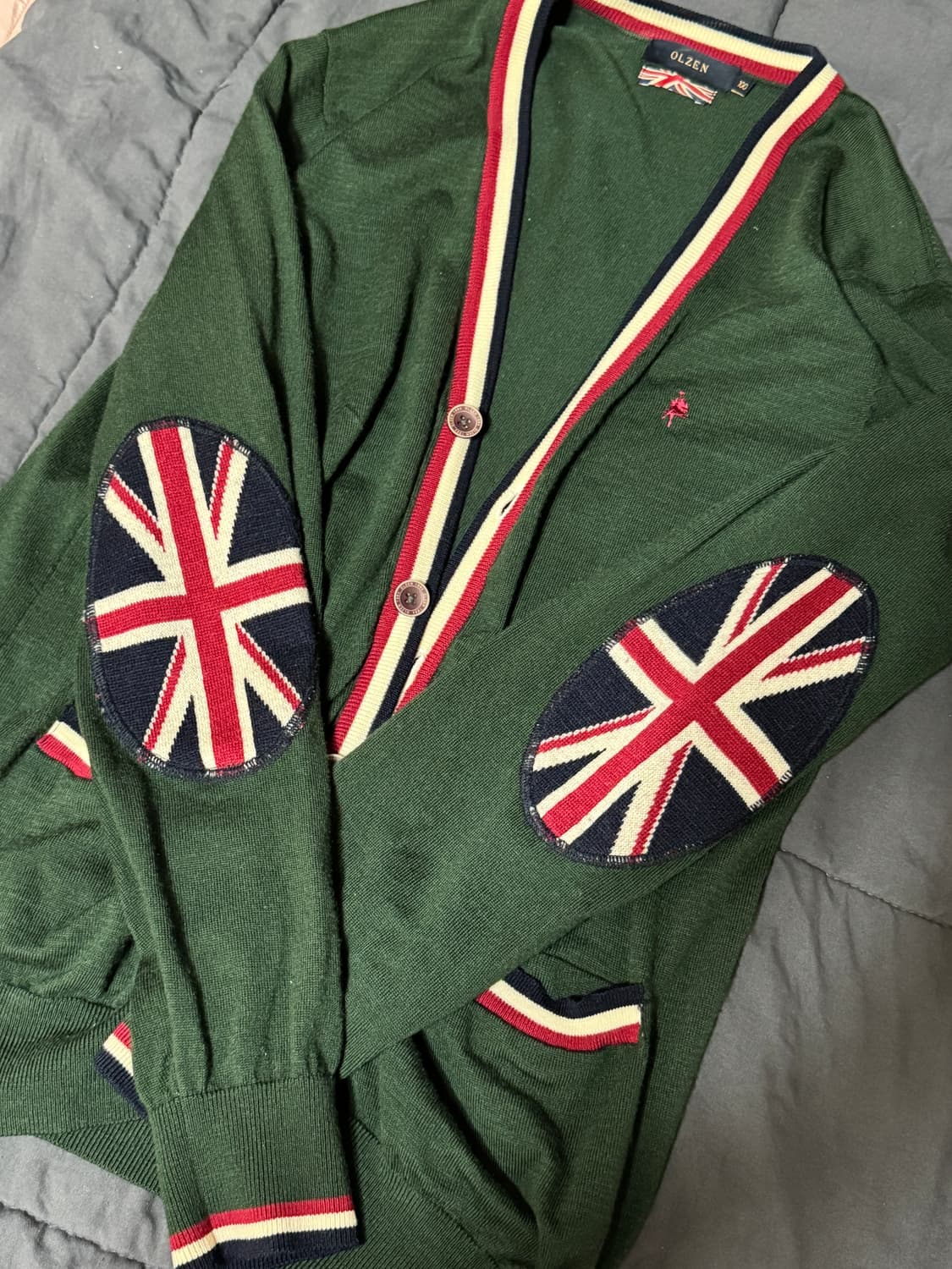 OLZEN 가디건 그린 상품이미지1