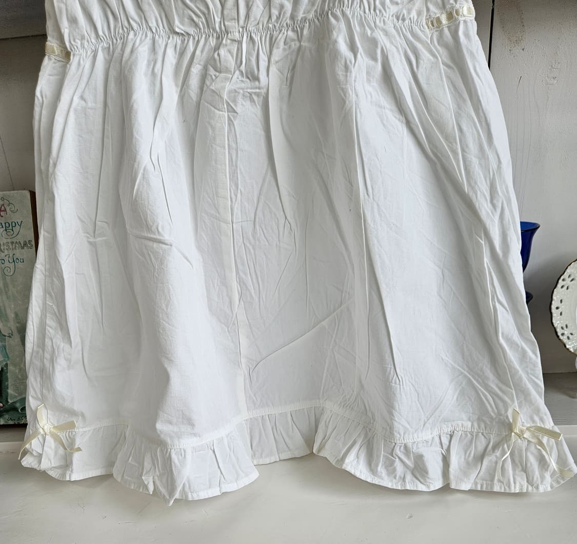 코튼레이스 리본 화이트 나시탑 상품이미지6