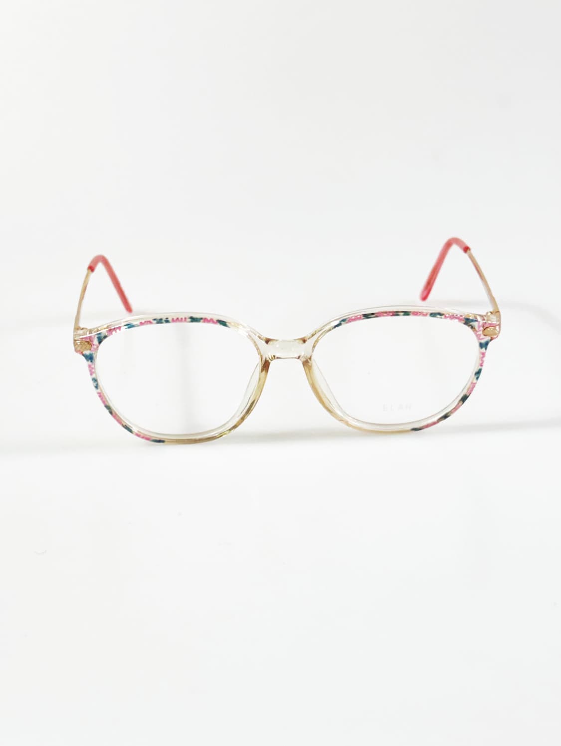 80s ALAN 플로럴 골드 메탈 뿔테 스퀘어 빈티지 안경 상품이미지2