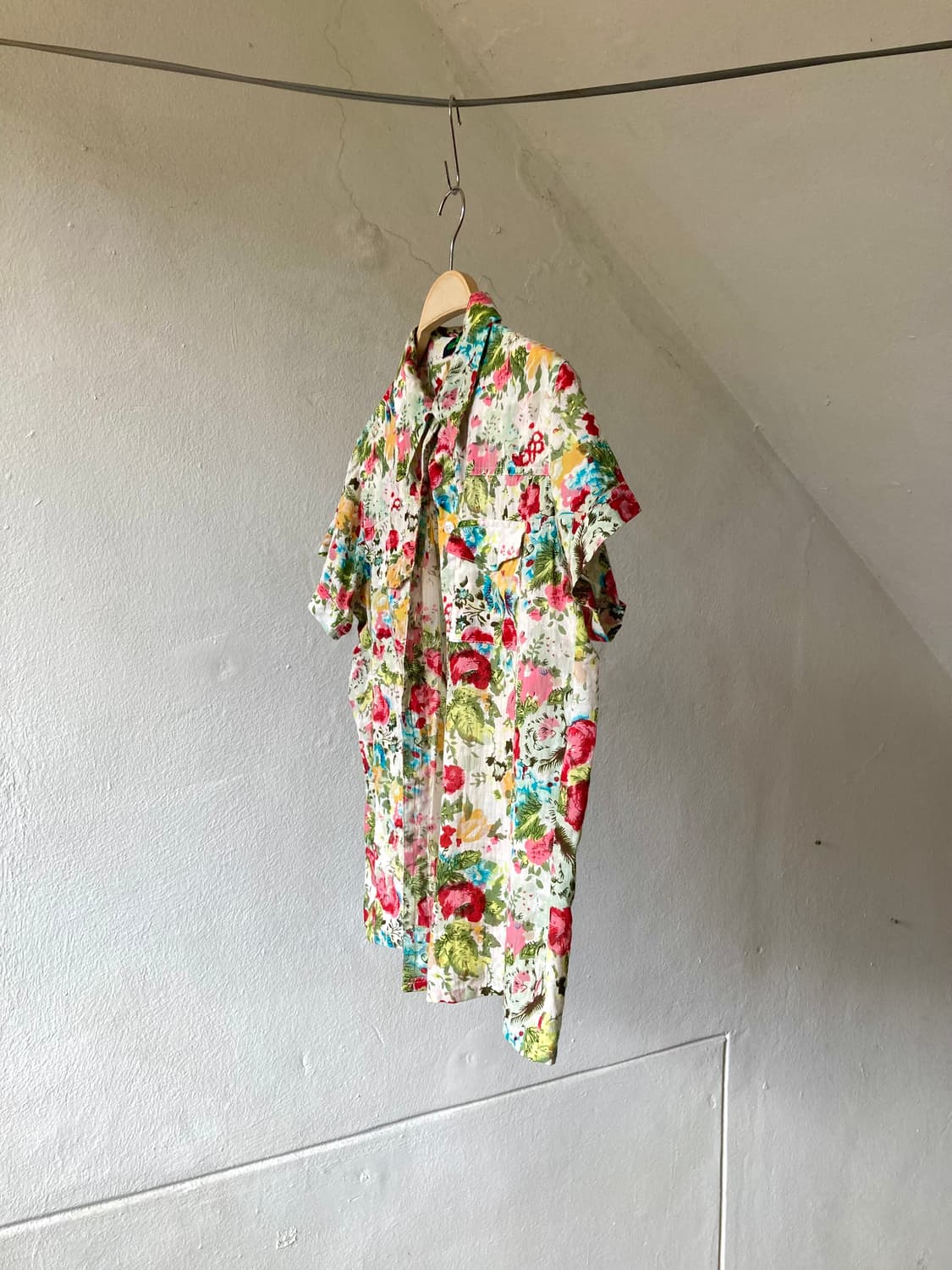 플로럴 웨스턴 거즈 코튼 셔츠 상품이미지4