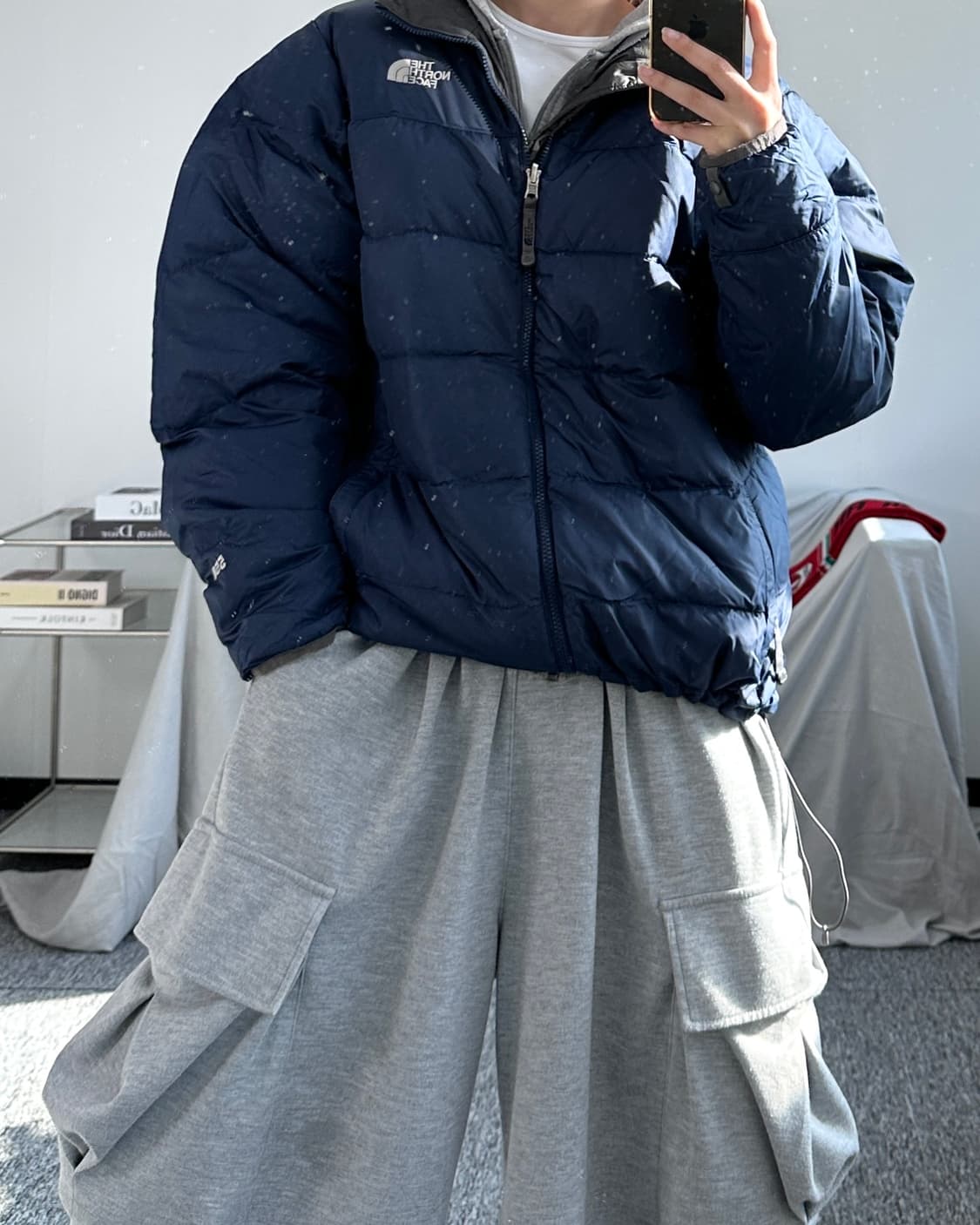 노스페이스 550 구스 다운 경량패딩 M 상품이미지3