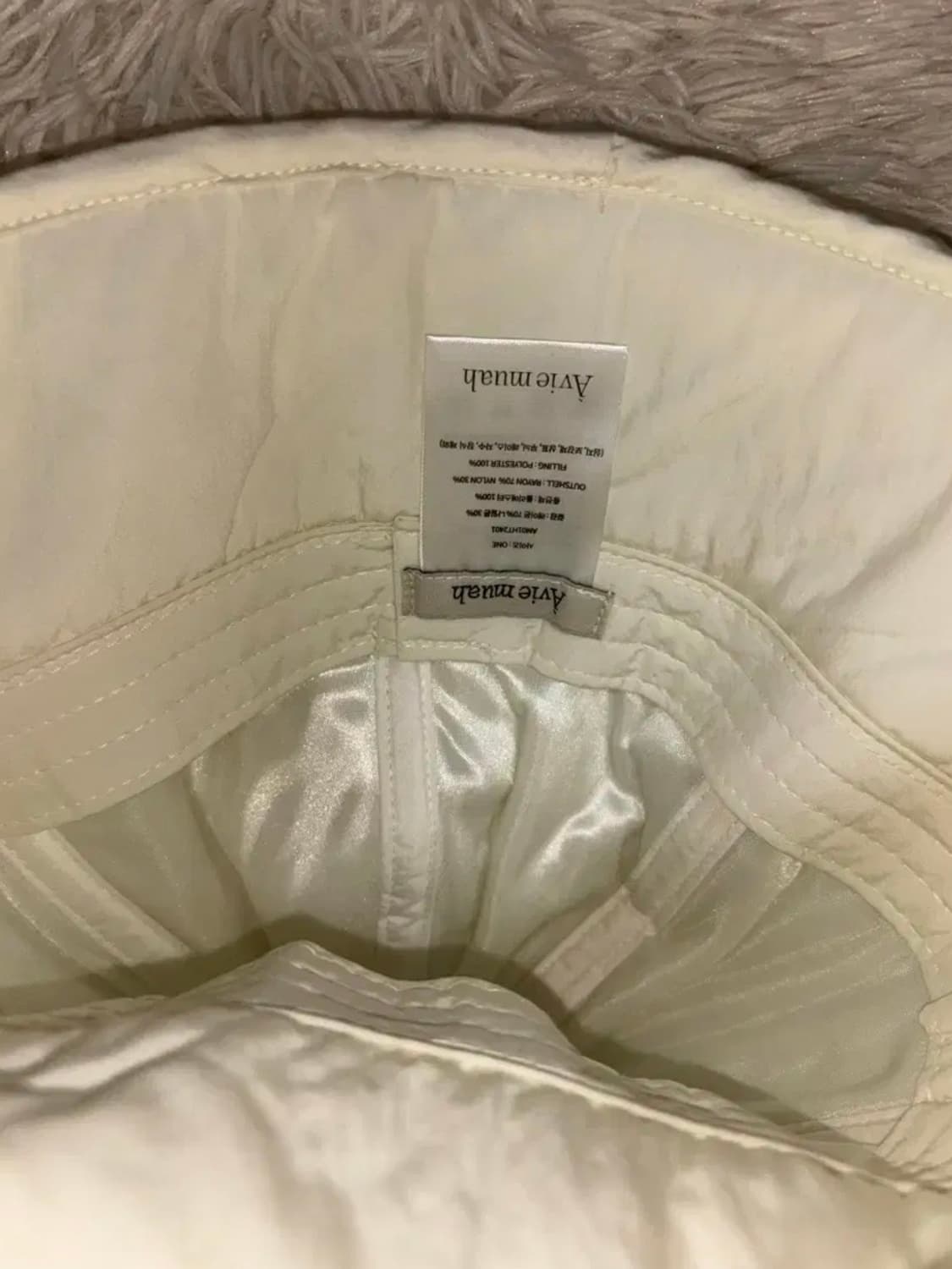 아비에무아 패딩 퀄트 버킷햇 새상품 상품이미지2