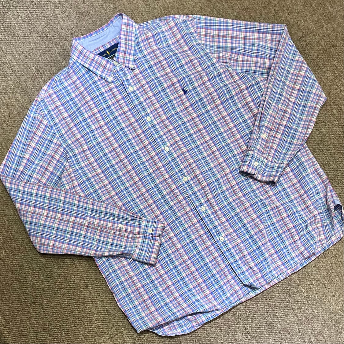 (2XL) POLO 폴로 랄프로렌 체크 셔츠 상품이미지1