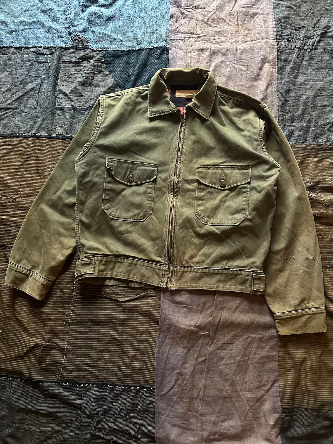 50s 60s Vintage Mechanic Jacket 상품이미지2