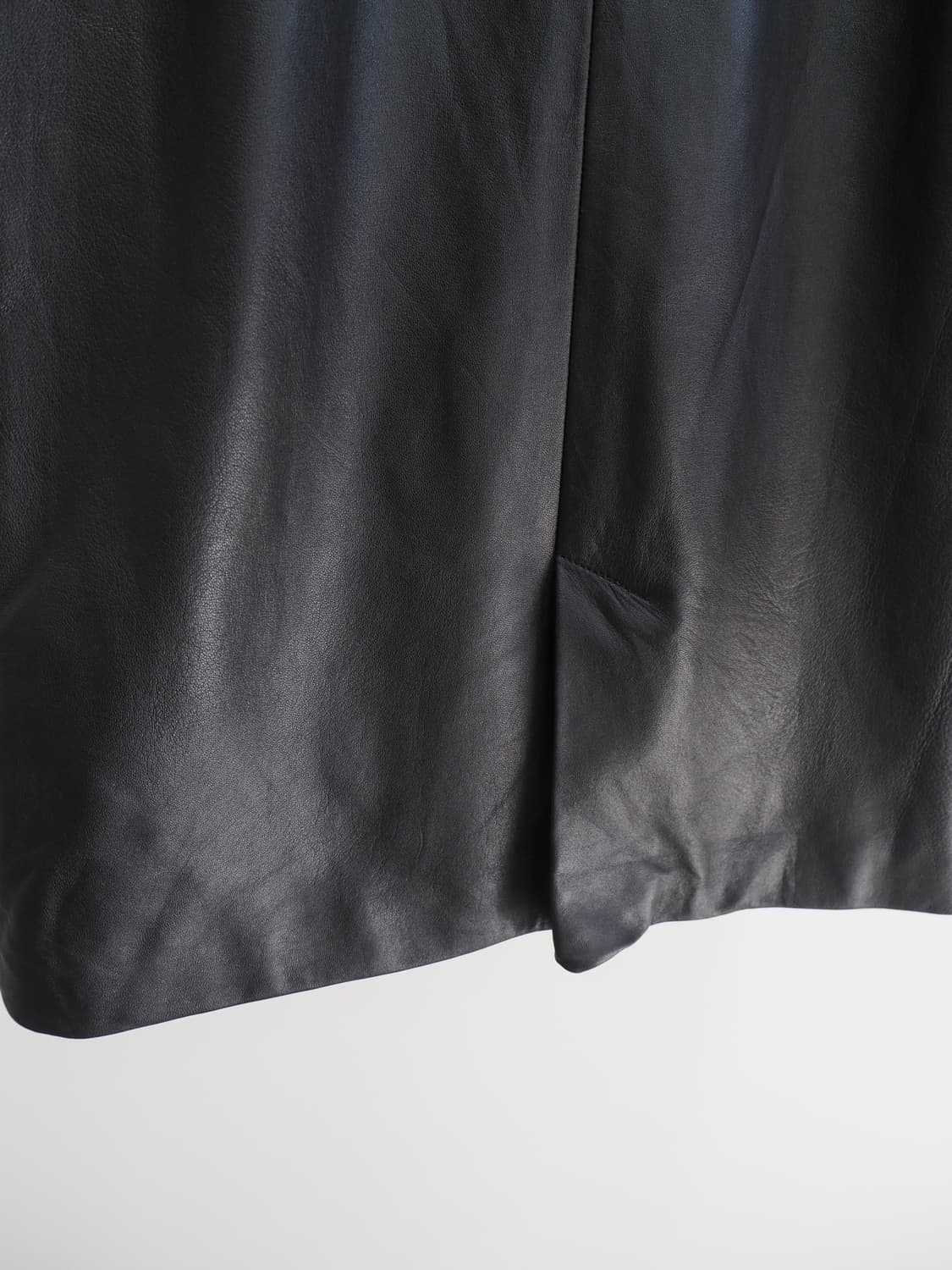 vintage sheepskin leather skirt  상품이미지6