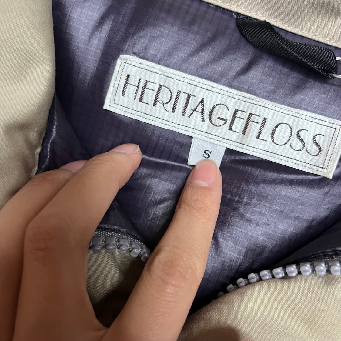 헤리티지플로스 덕다운 패딩 S 상품이미지5