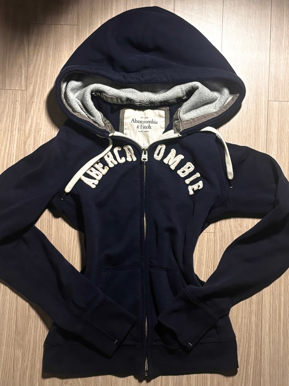 예약) 아베크롬비 후드집업 네이비 상품이미지1