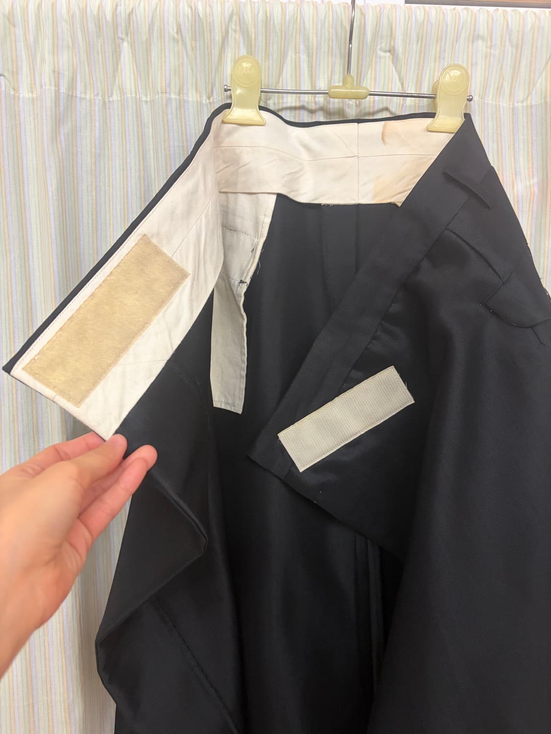 꼼데가르송 블랙 랩 스커트 상품이미지5