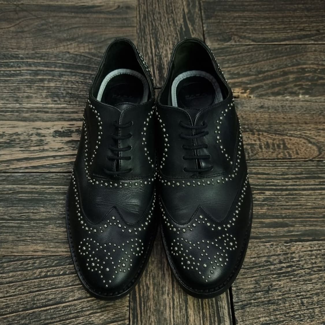 [ZARA] 자라 펑크 윙팁 스터드 더비 슈즈 M16419 상품이미지2