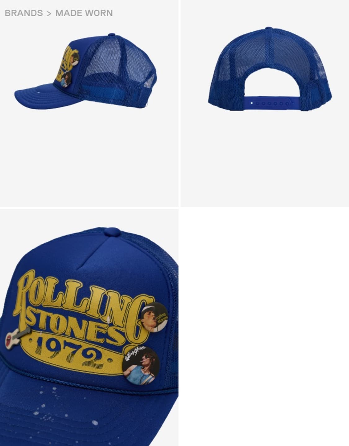 madeworn ROLLING STONES 72 트러커캡 메이드원 상품이미지2