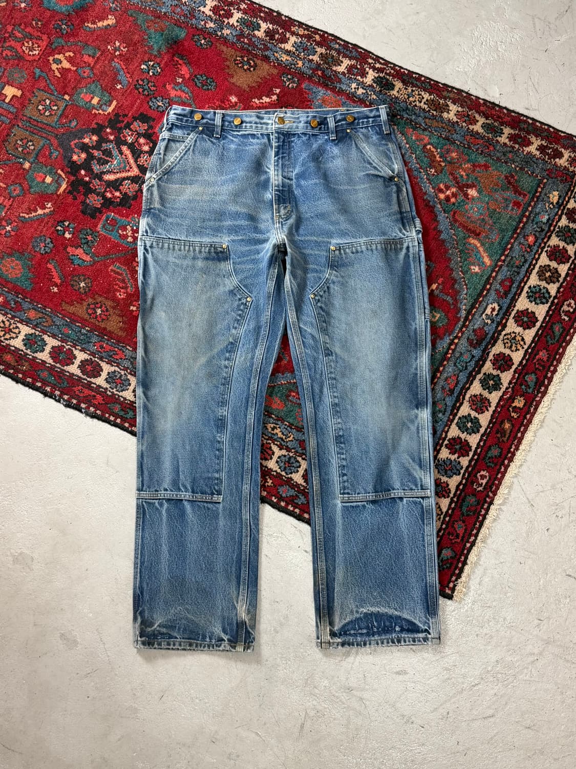 OG 칼하트 데님 더블니 칼하트 워크팬츠 썩블니 상품이미지1