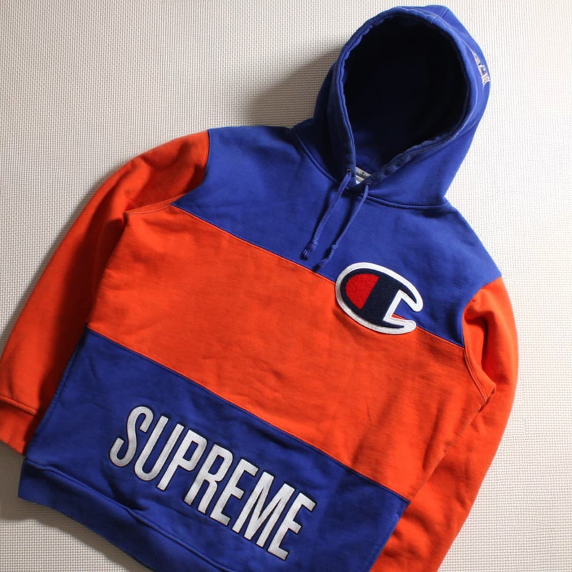 Supreme X Champion 기모 후드 티 상품이미지2