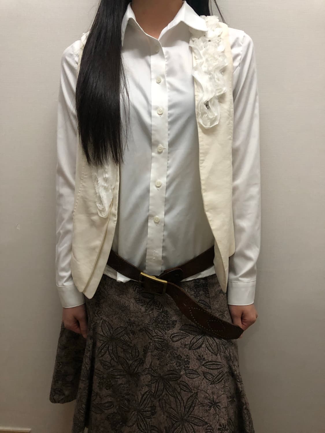 빈티지 아이보리 플라워 베스트 상품이미지4