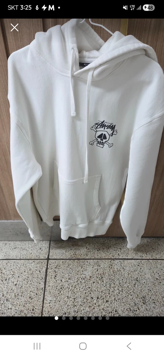 스투시 스컬 오버핏 후드 상품이미지1