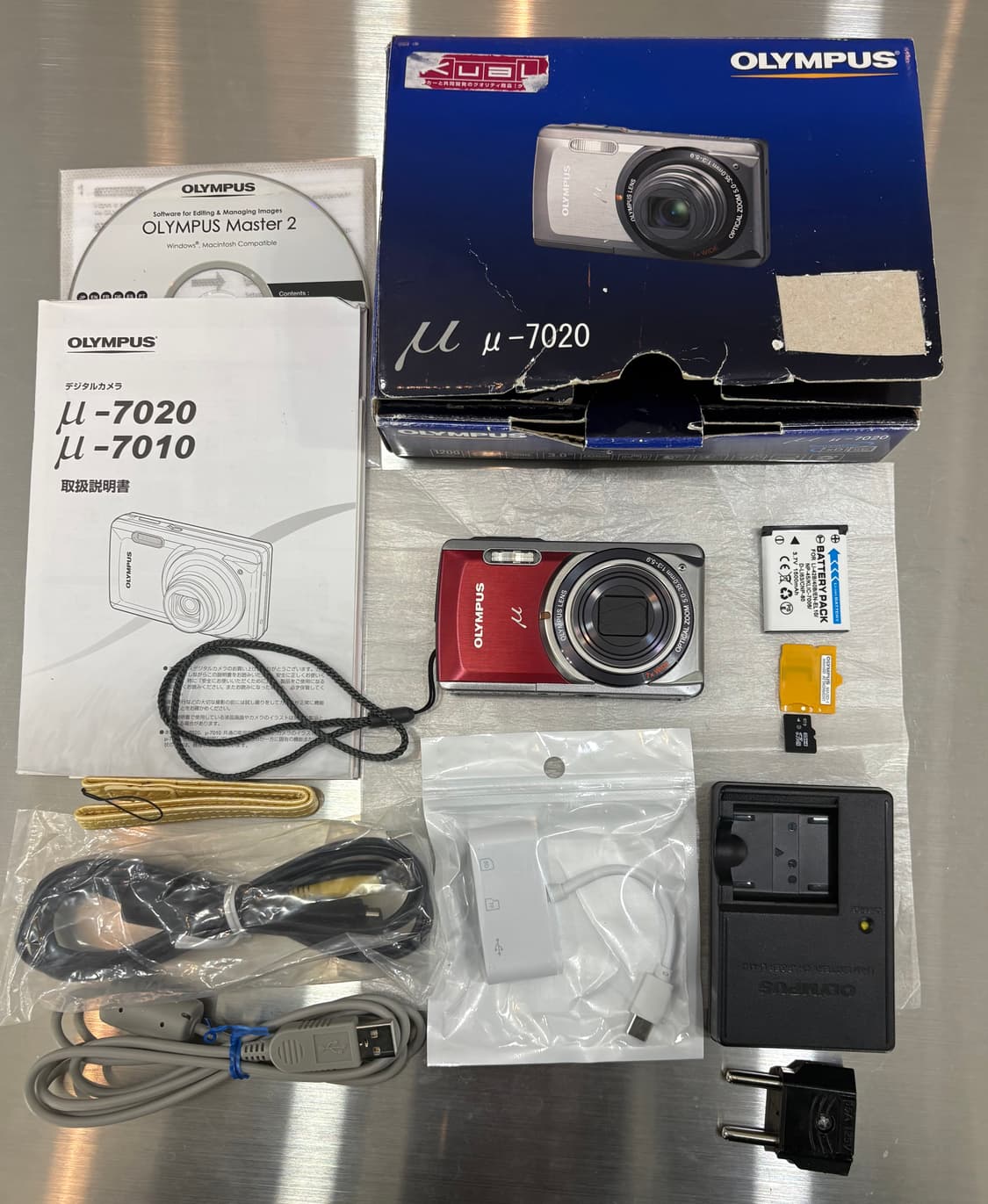 New배터리/한글지원/민트급)올림푸스 뮤7020 레드 빈티지디카 상품이미지2