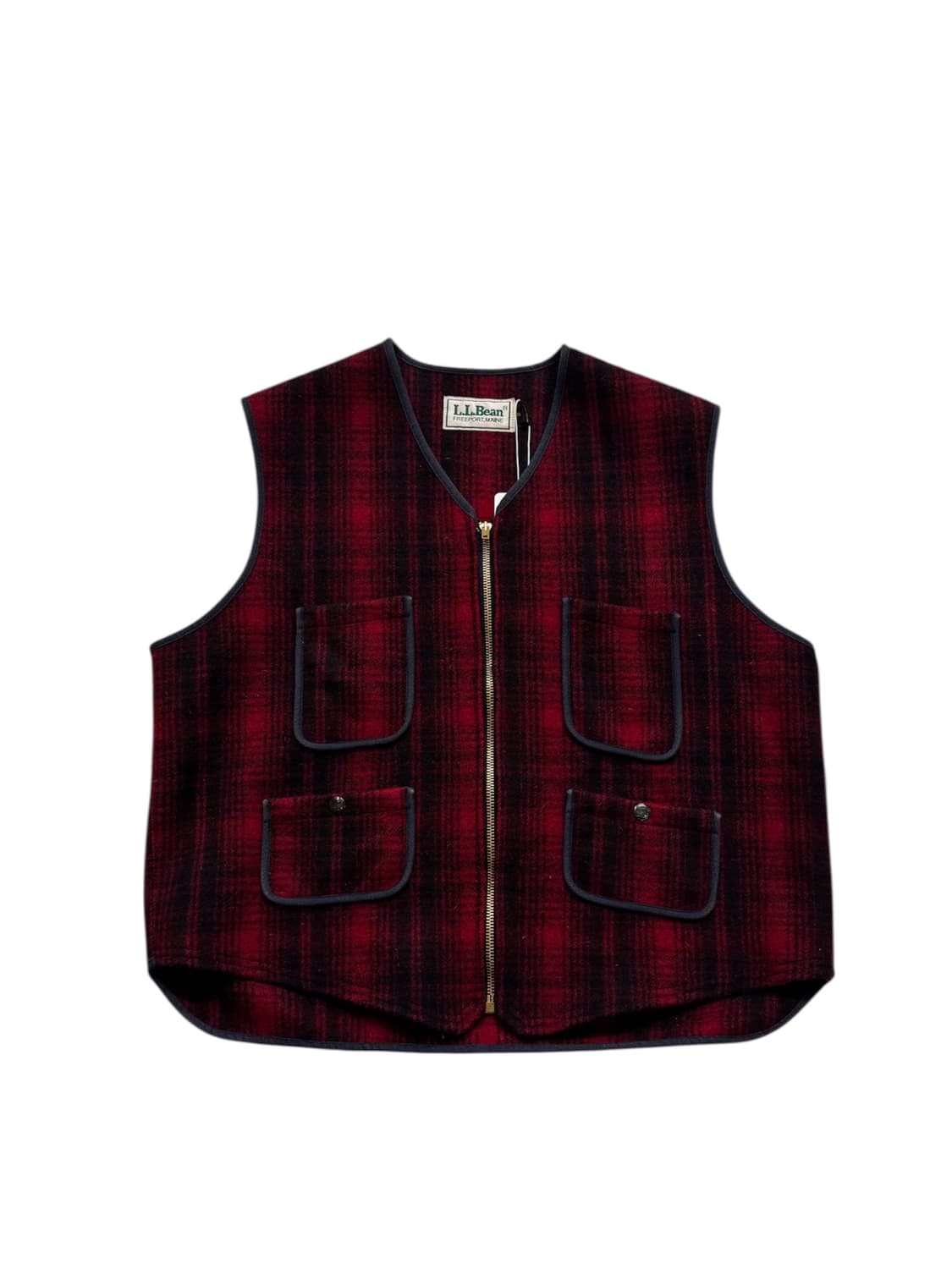 90s 엘엘빈 울 헌팅 베스트 made in usa 상품이미지1