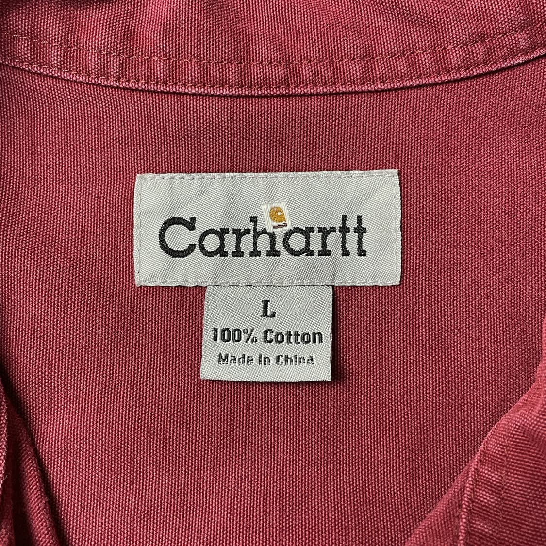 CARHARTT 칼하트 빈티지 레드 코튼 워크셔츠 A00339 상품이미지9