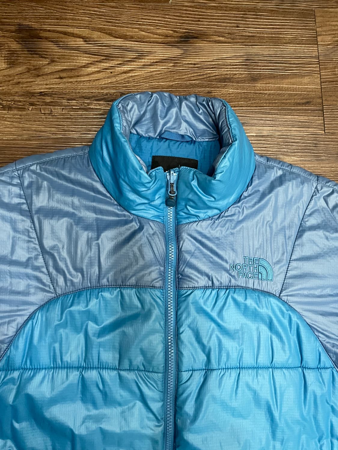 노스페이스 스카이블루 엑셀로프트 패딩 자켓 상품이미지2