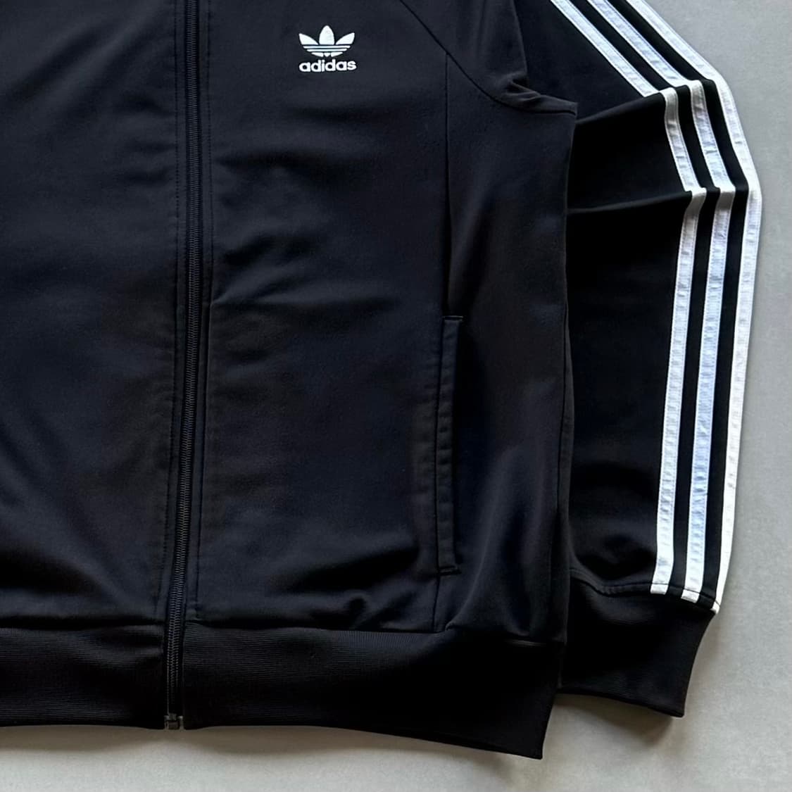 [L]아디다스 트레포일 블랙 트랙탑 져지 상품이미지4