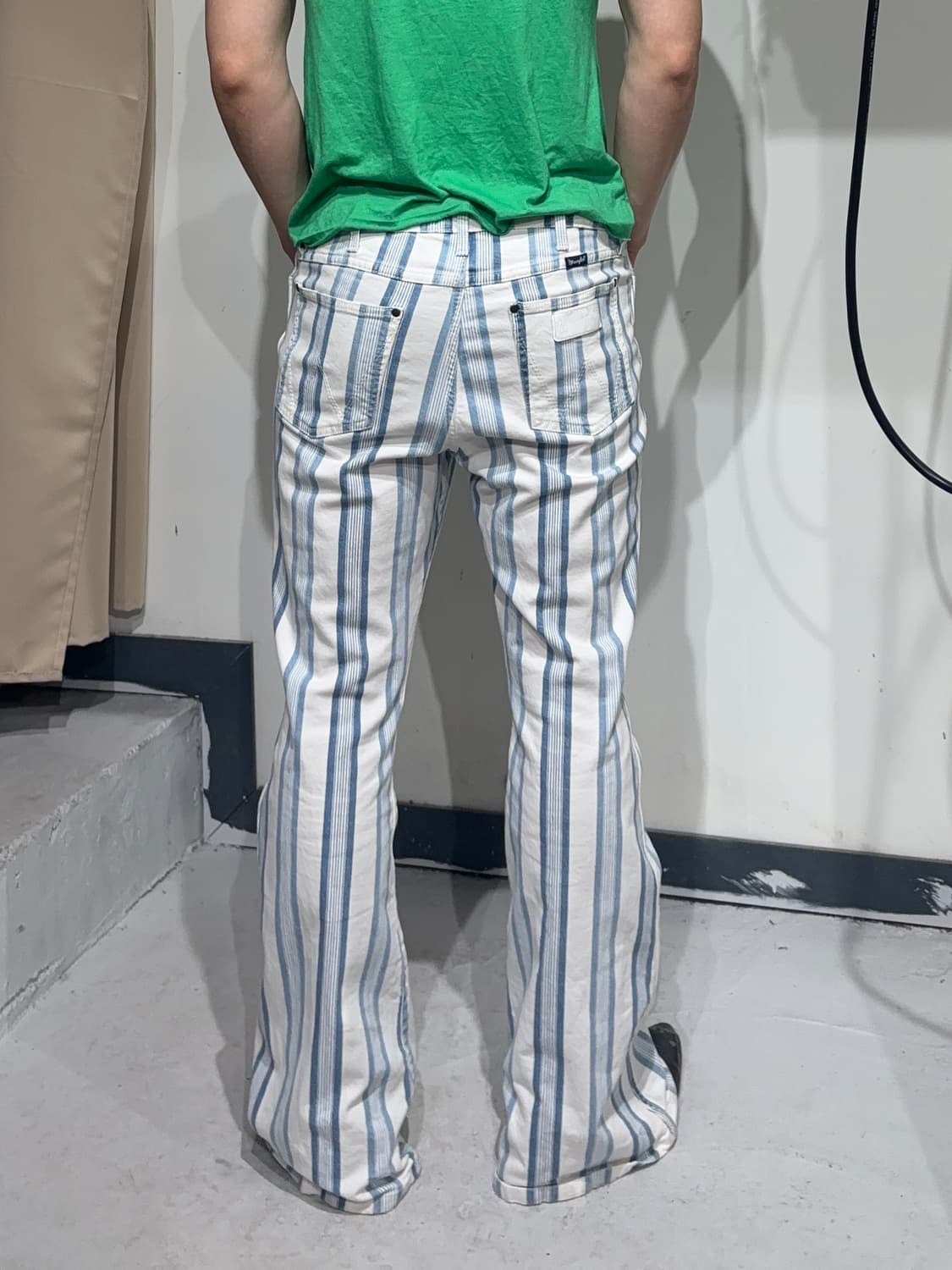 Wrangler Retro 히피 스트라이프 플레어 진  상품이미지4