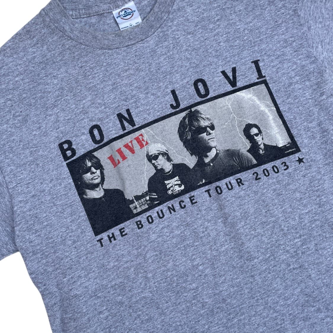 [M] 00s Bon Jovi 본조비 2003 월드 투어 빈티지 티셔츠 상품이미지2