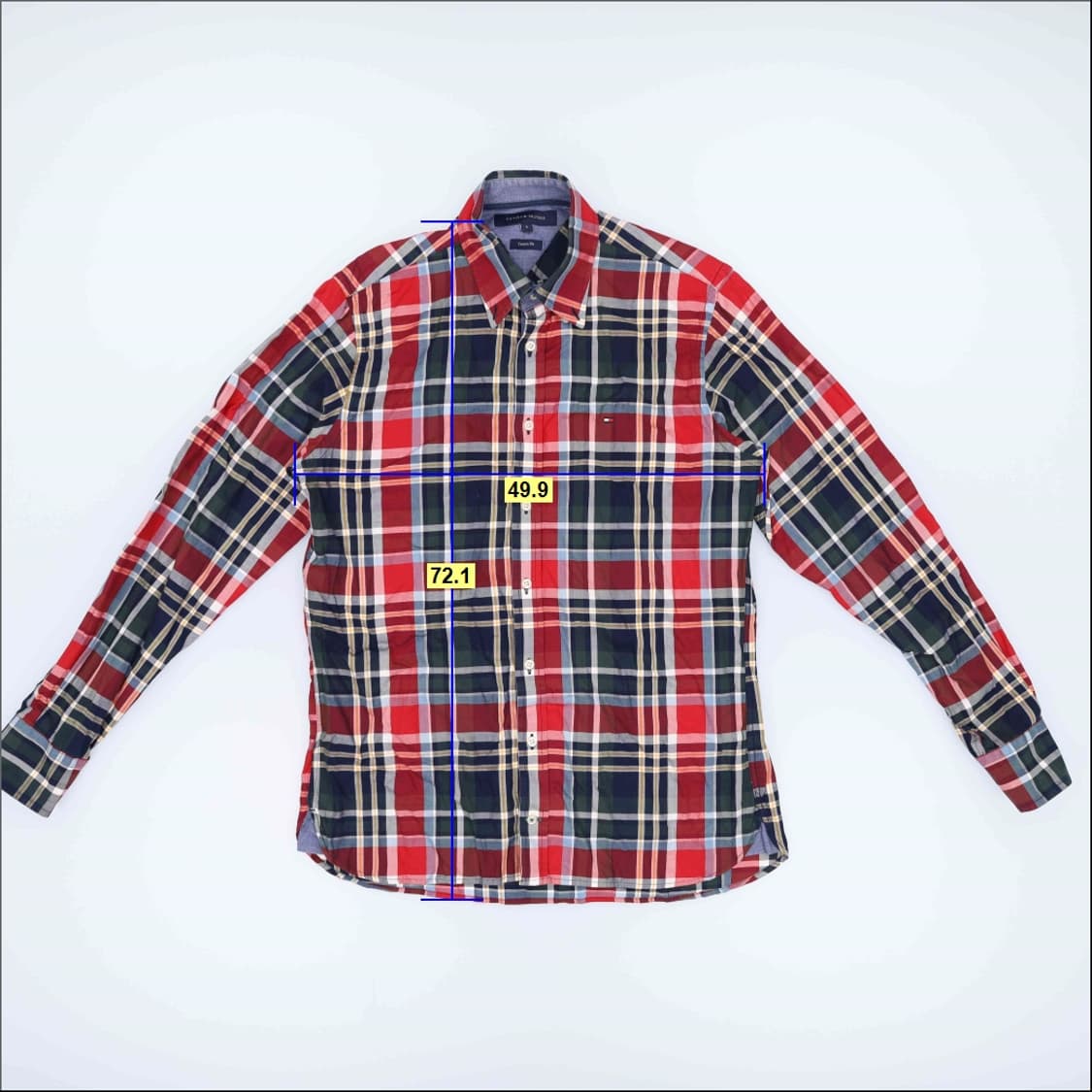 [S] 타미힐피거 커스팀핏 체크 셔츠 1219H1 상품이미지5