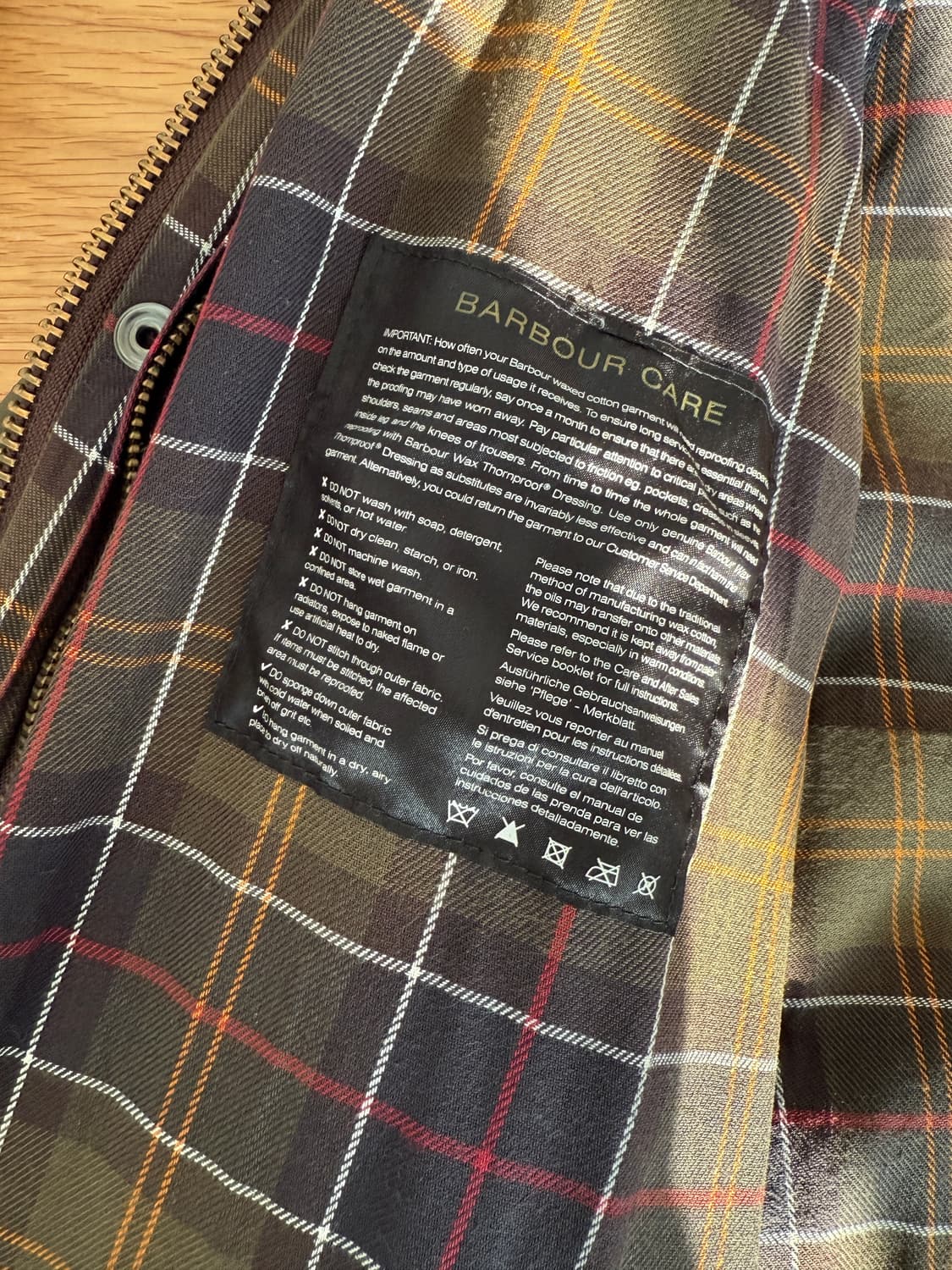 바버(Barbour) 클래식 비포트 왁스자켓(ENGLAND) 상품이미지10