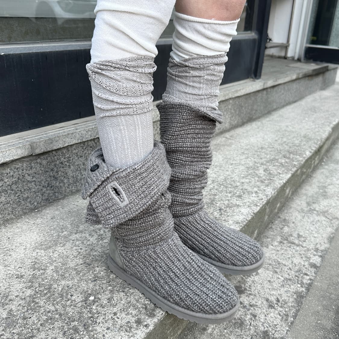 00s 그레이 니트 어그 카디 부츠 상품이미지6
