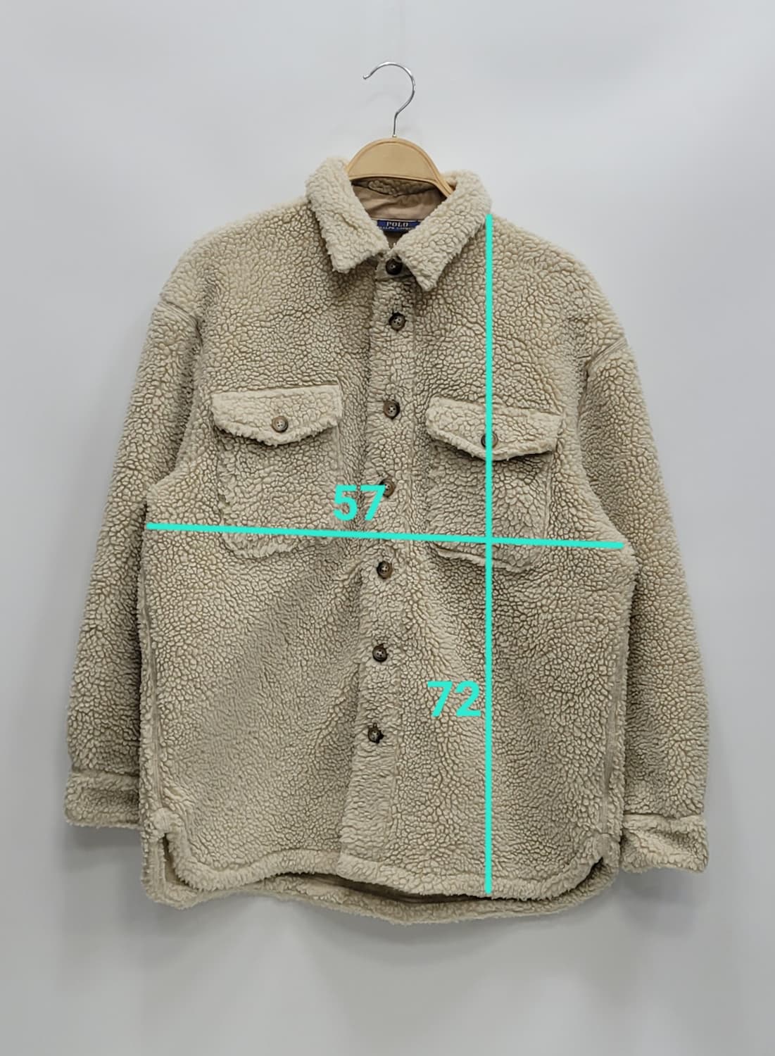 POLO 22FW 폴로 랄프로렌 오버핏 셰르파 셔츠형 자켓 / 여 S
 상품이미지10