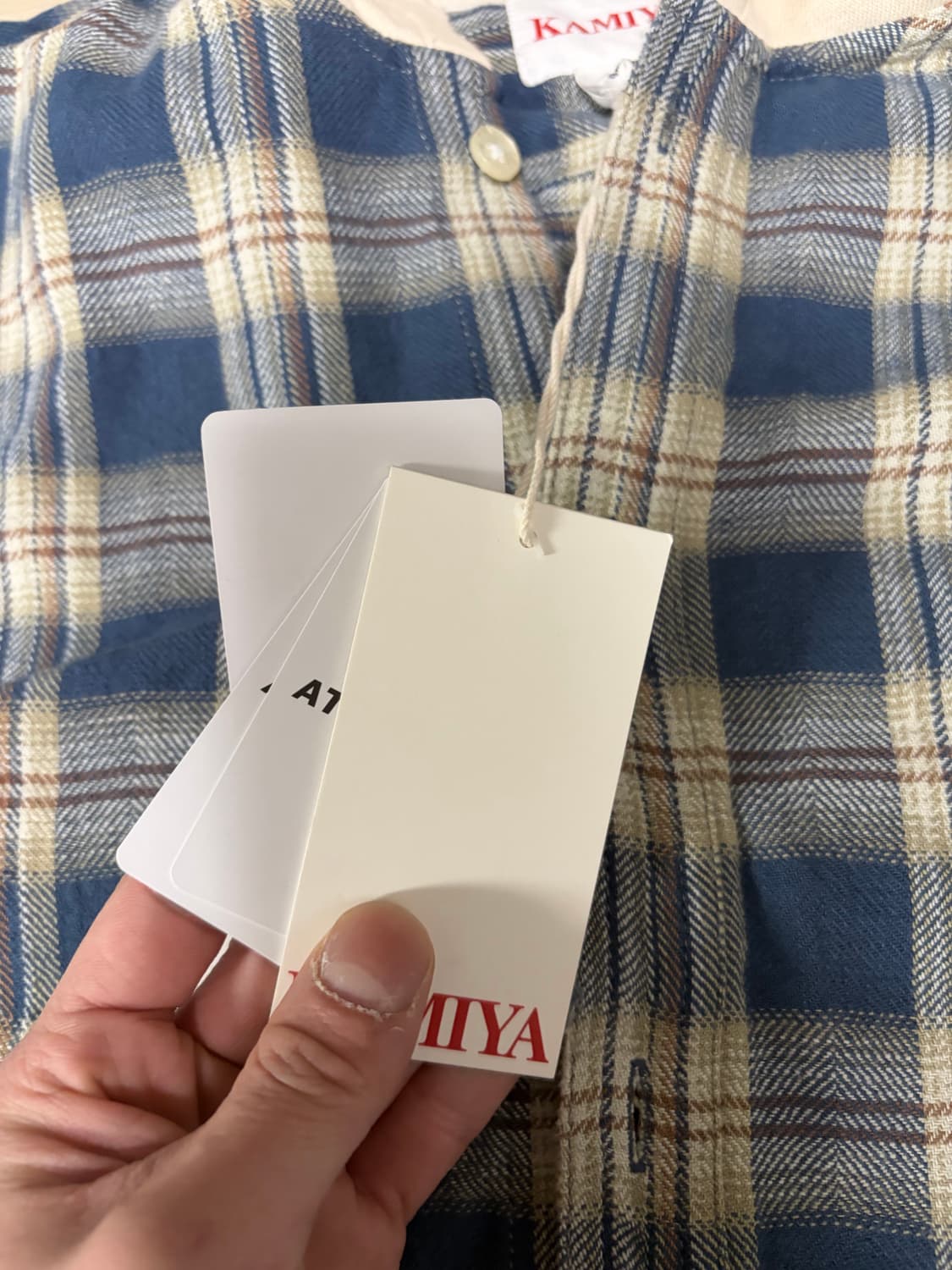카미야 후드 체크 셔츠 M 상품이미지3