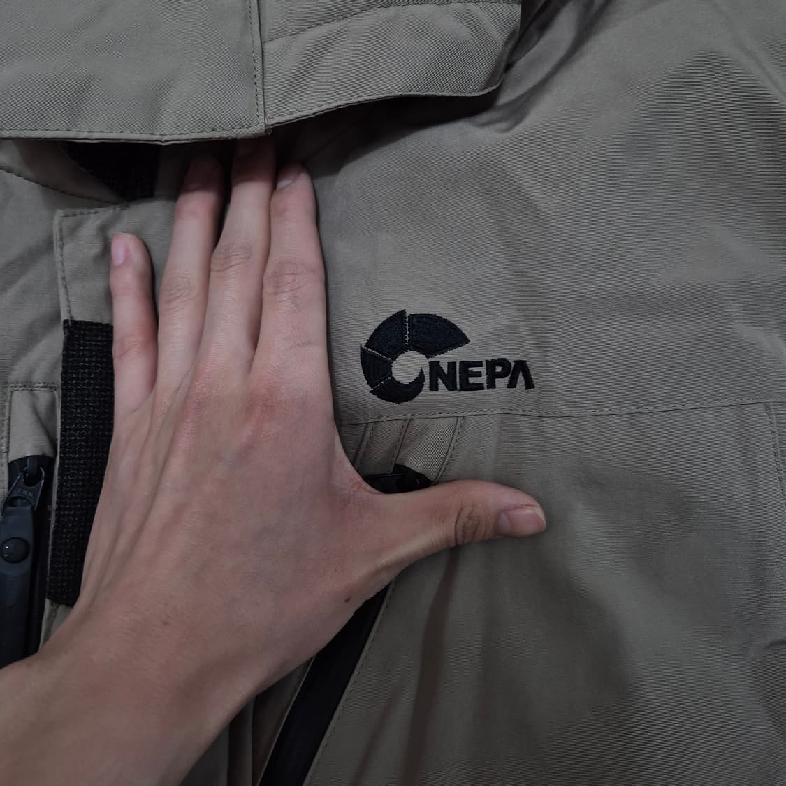 네파 사이드와펜 구스다운 후드 패딩 점퍼 XL(105) 상품이미지5