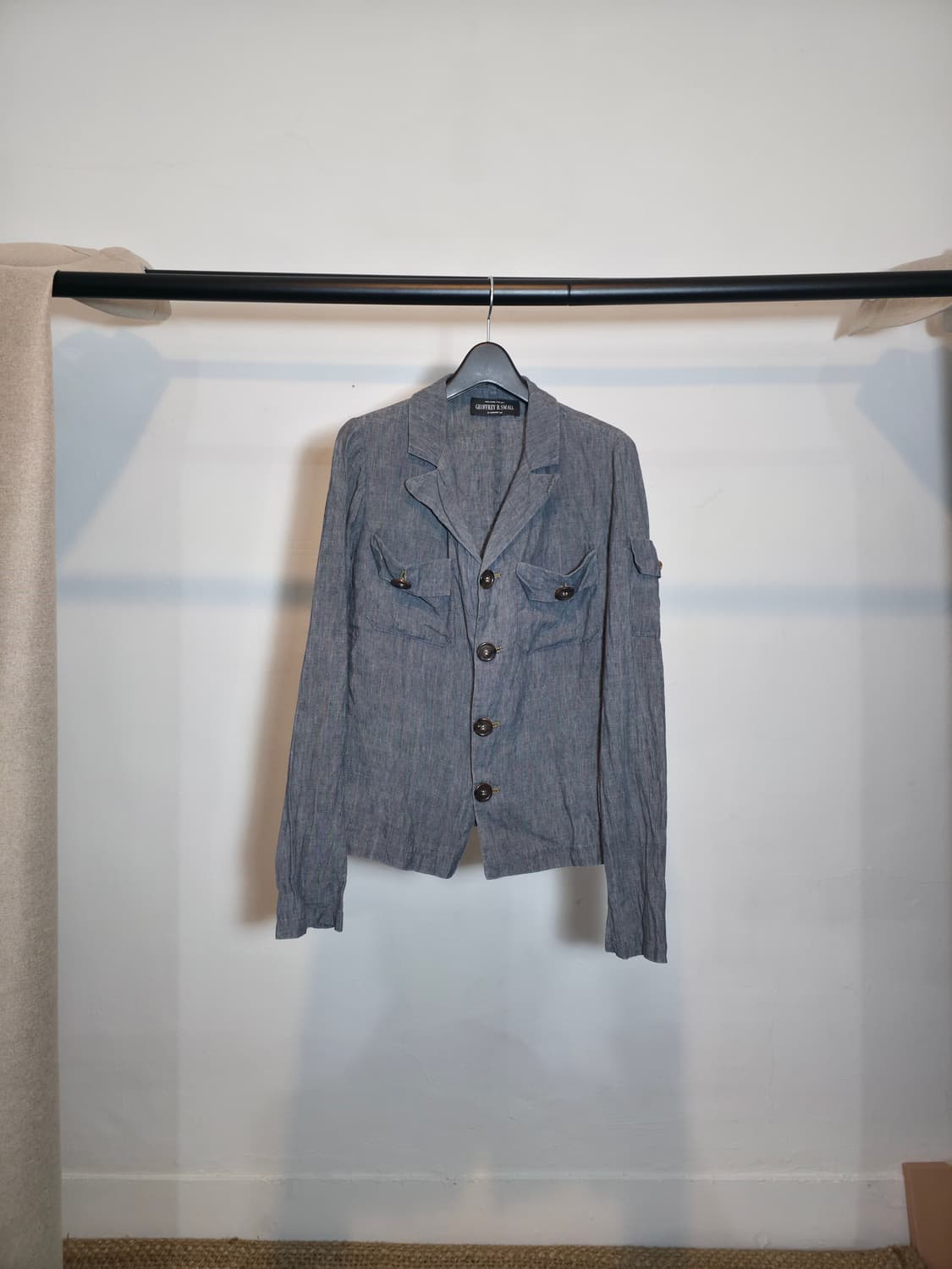 Geoffrey B Small linen shirt jacket 상품이미지1