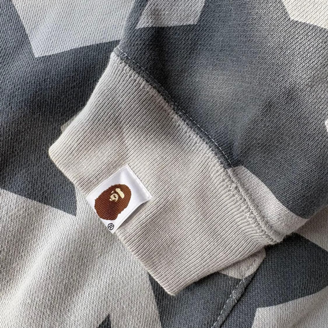 베이프 스타 패턴 후드 집업 상품이미지6