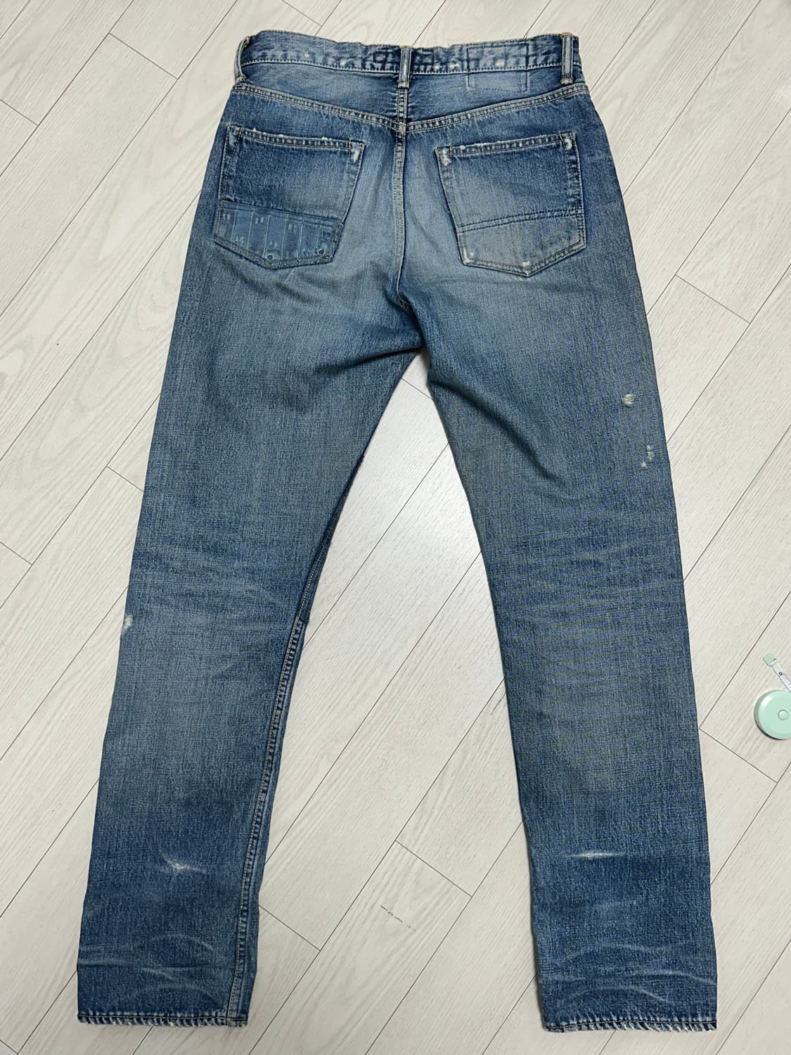Fdmtl denim 클래식 스트레이트 펀드멘탈 보로 데님 상품이미지7