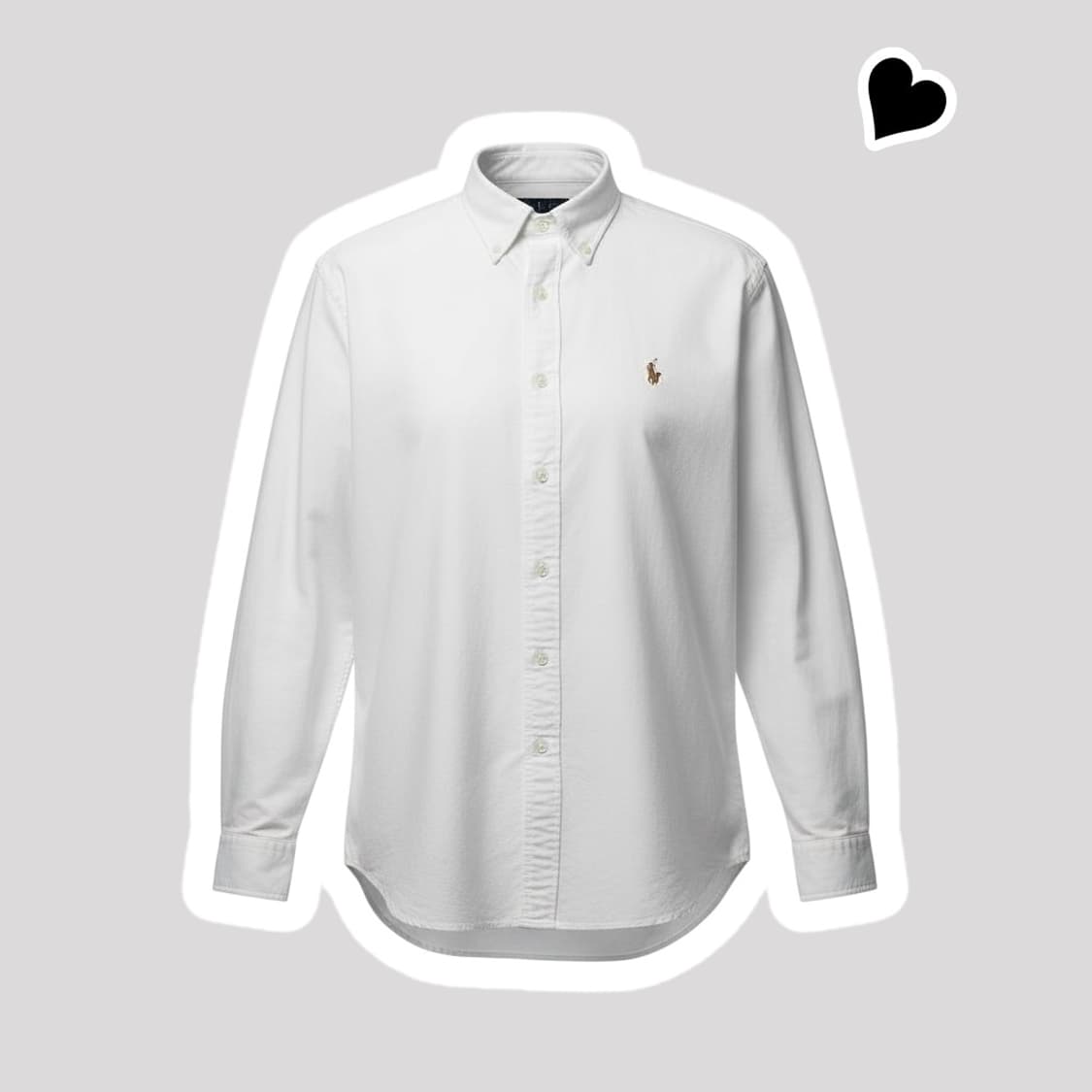 폴로 랄프로렌 옥스포드 오버 화이트 셔츠 상품이미지1