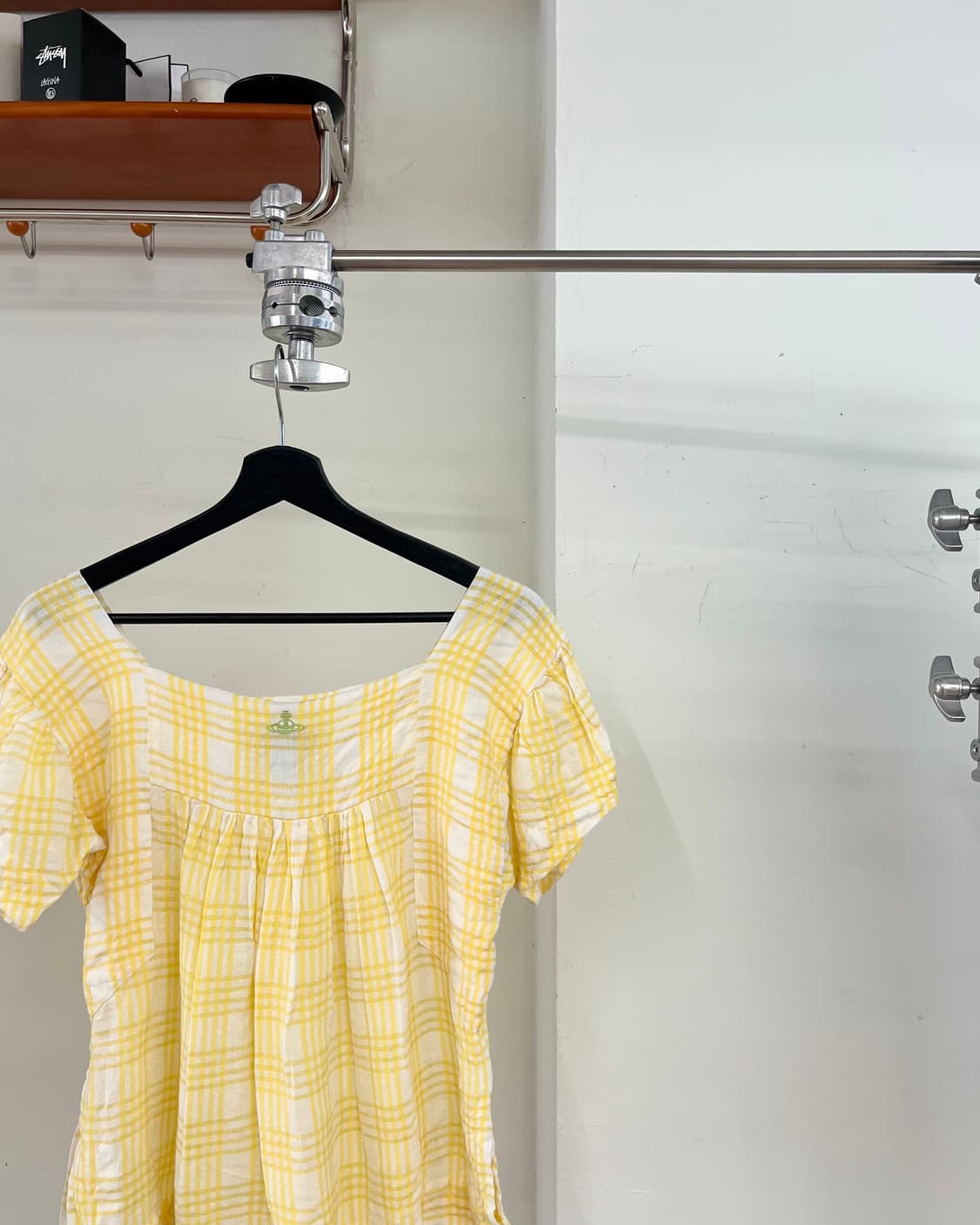 비비안 웨스트우드 옐로우 린넨 쇼트 슬리브 블라우스 상품이미지3