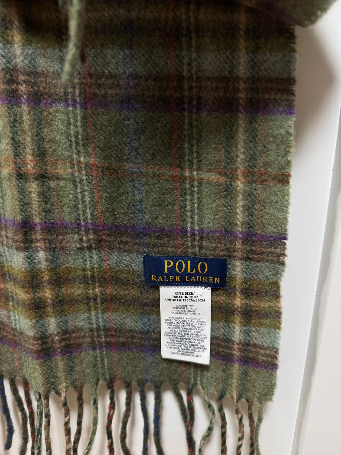 폴로 랄프로렌 체크 머플러 상품이미지2