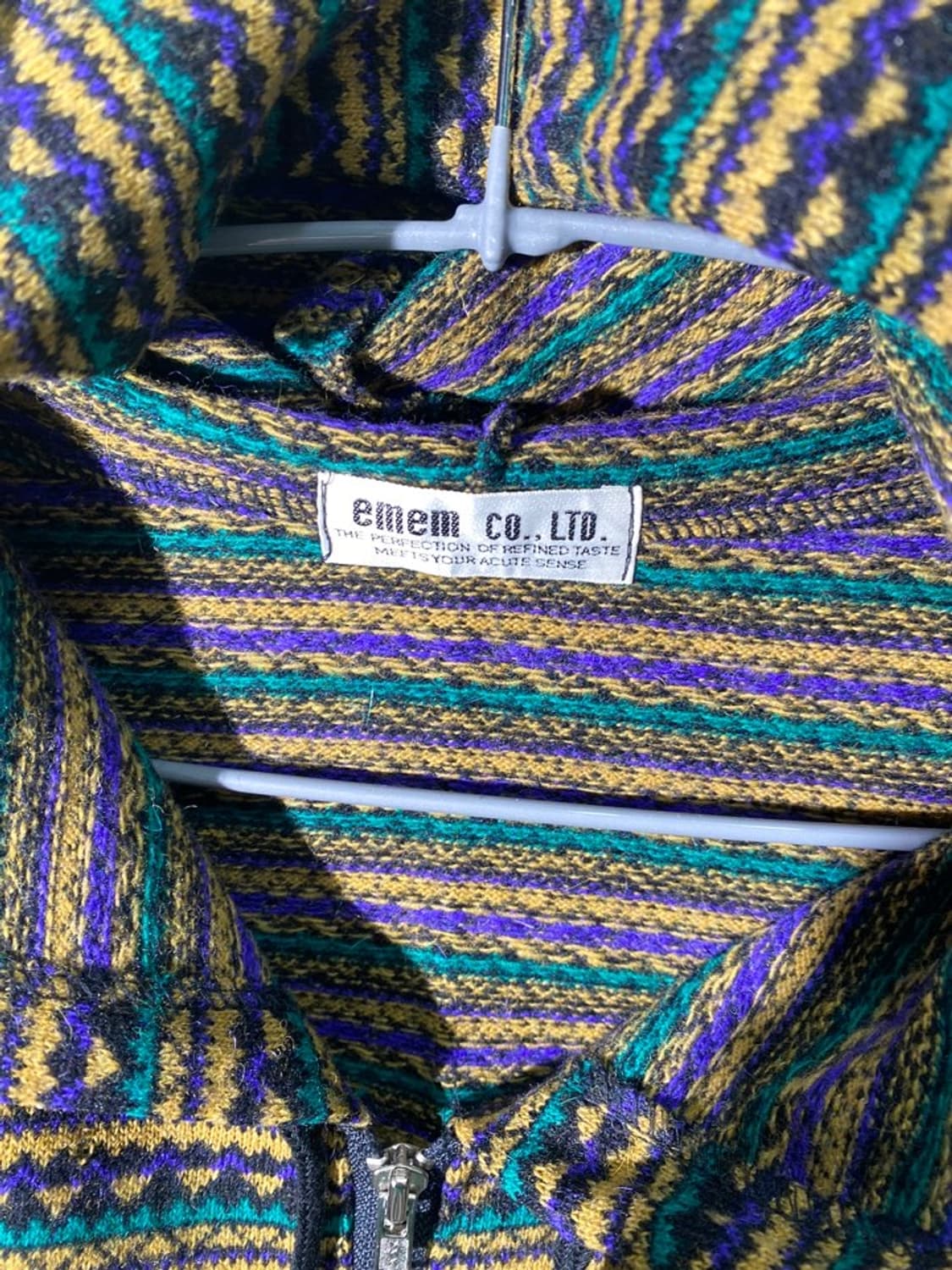 emem 크롭 니트 후드 집업 상품이미지3