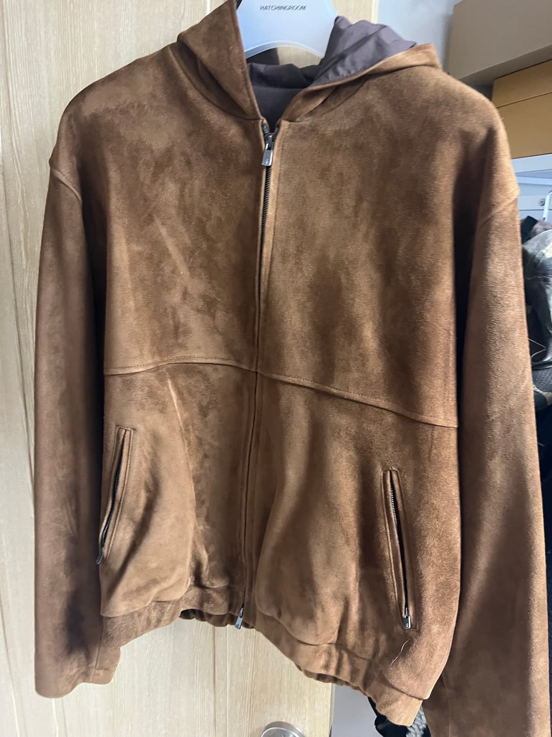 [4] 해칭룸 스웨이드 후드 점퍼 상품이미지2