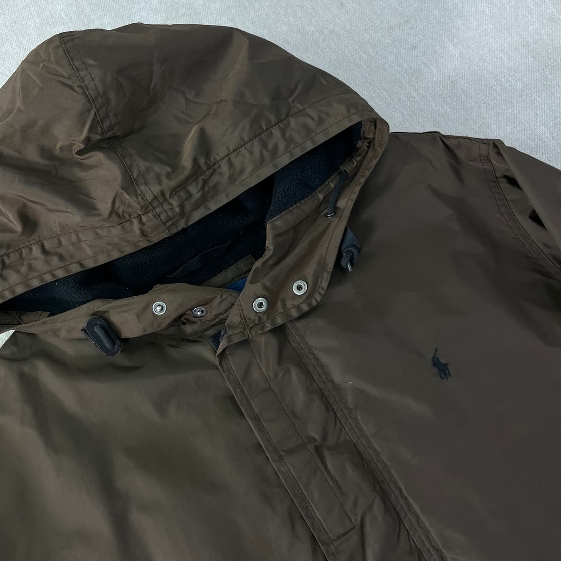 105 폴로랄프로렌 00s 브라운 나일론 코치자켓 상품이미지2