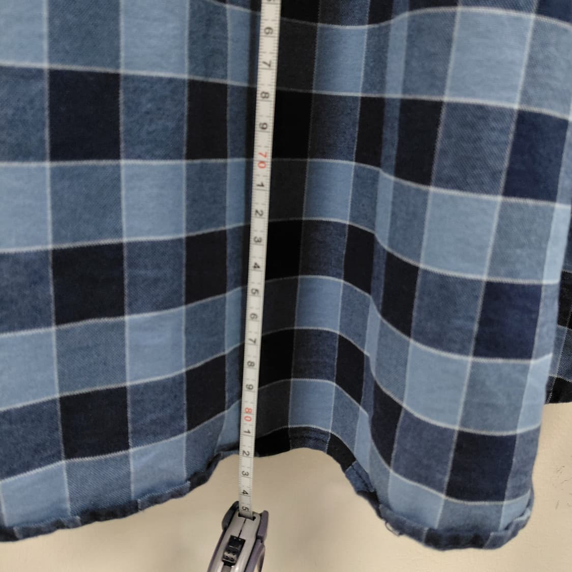 GAP 갭 블루 체크 스탠다드핏 셔츠 XL 상품이미지6