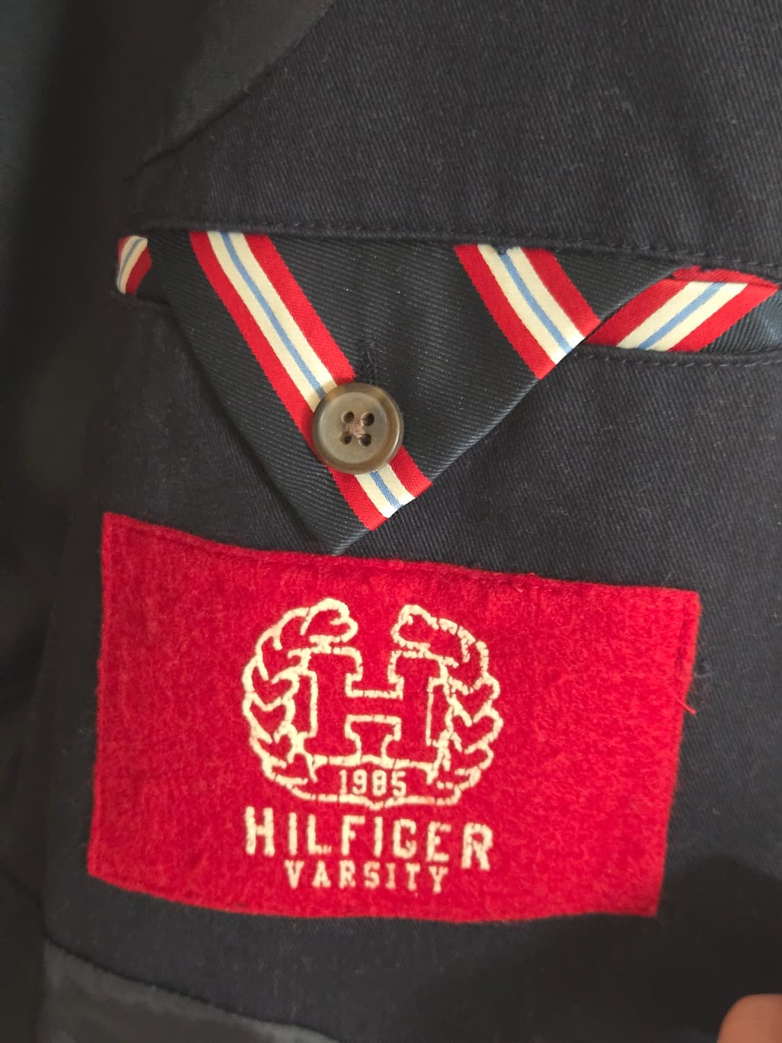 타미힐피거 프레피룩 코튼 블레이저 네이비  상품이미지3